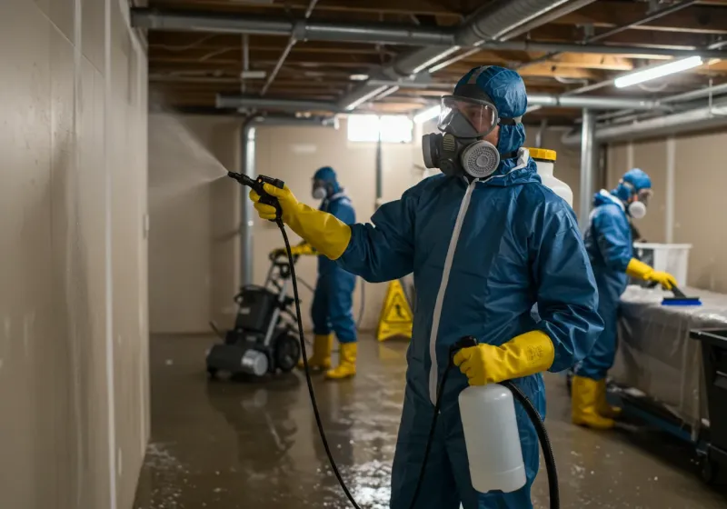 Basement Sanitization and Antimicrobial Treatment process in Chanhassen, MN